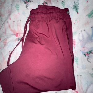 Bally Jogger Pants Plus 2X Hawthorn Rose Pockets Pull On Brushed Knit Sweatpants